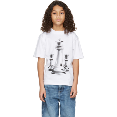 Shop 032c Ssense Exclusive Kids White Chess T-shirt