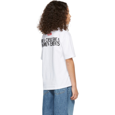 Shop 032c Ssense Exclusive Kids White Chess T-shirt