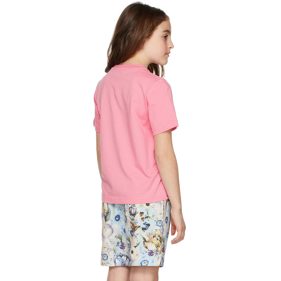 Shop Burberry Kids Pink Montage Print T-shirt In Bubble Gum Pink