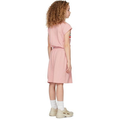 Shop Gucci Kids Pink Interlocking G Polo Dress In 5161 Little Rose