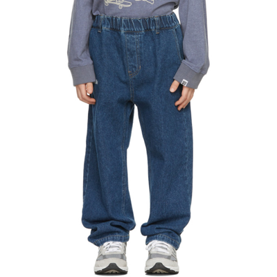 Shop Oorykids Kids Indigo Tapered Jeans