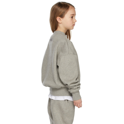 Shop Essentials Kids Grey Pullover Sweatshirt In Heather Oatmeal