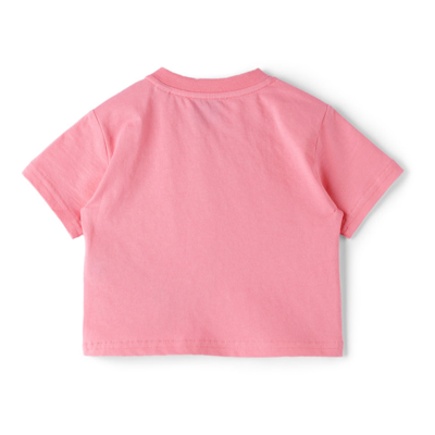 Shop Burberry Baby Pink Montage Print T-shirt In Bubble Gum