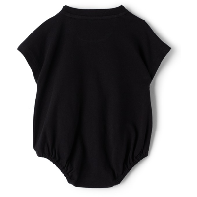 Shop Burberry Baby Two-pack White & Black Floral Bodysuit Set