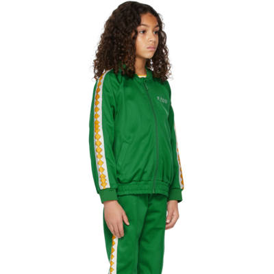 Shop Mini Rodini Kids Green Wct Track Jacket