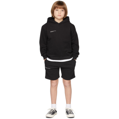 Shop Pangaia Kids Black Organic Cotton 365 Hoodie