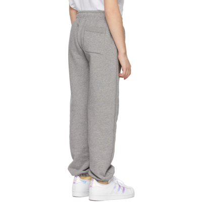Shop Acne Studios Kids Grey Organic Cotton Lounge Pants In X92 Light Grey Melan