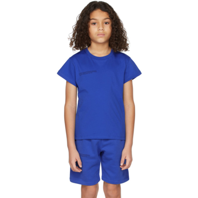 Shop Pangaia Kids Blue Organic Cotton 365 T-shirt