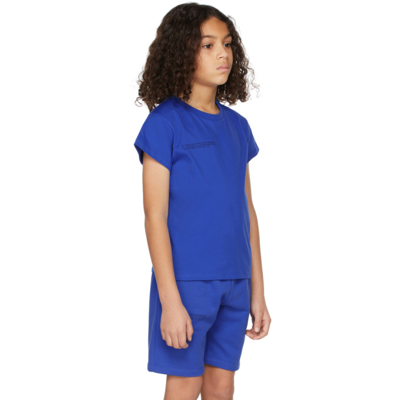 Shop Pangaia Kids Blue Organic Cotton 365 T-shirt