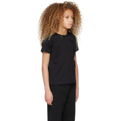 Shop Acne Studios Kids Black Nash T-shirt In 900 Black