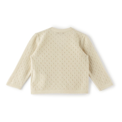 Shop Bonpoint Baby Off-white Cashmere Azia Cardigan In 106 Naturel