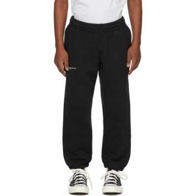 Shop Pangaia Kids Black Organic Cotton 365 Track Pants