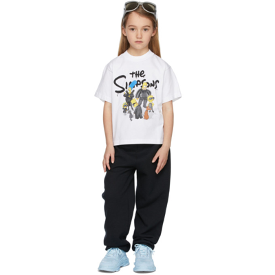 Shop Balenciaga Kids White The Simpsons Edition T-shirt In 9000 White