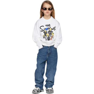 Shop Balenciaga Kids White The Simpsons Edition Sweatshirt In 9000 White