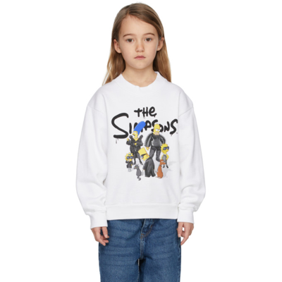 Shop Balenciaga Kids White The Simpsons Edition Sweatshirt In 9000 White