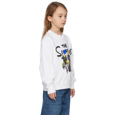 Shop Balenciaga Kids White The Simpsons Edition Sweatshirt In 9000 White