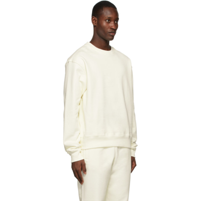 Shop Adidas X Humanrace By Pharrell Williams Off-white Humanrace Basics Crew Sweatshirt In Off White