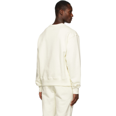 Shop Adidas X Humanrace By Pharrell Williams Off-white Humanrace Basics Crew Sweatshirt In Off White