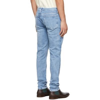 Shop Frame Blue 'l'homme Skinny Degradable' Jeans In Aura