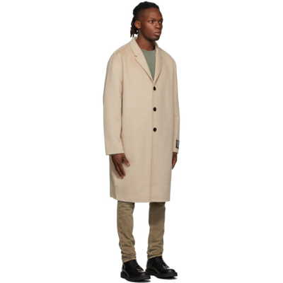 Ksubi Mogul Wool Blend Coat In 16 Tan
