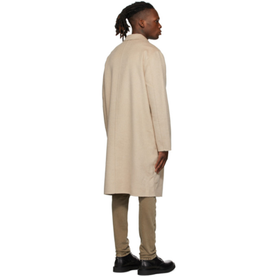 Ksubi Mogul Wool Blend Coat In 16 Tan