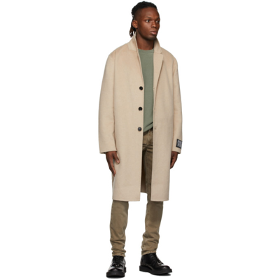 Ksubi Mogul Wool Blend Coat In 16 Tan