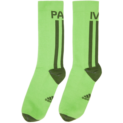 Shop Adidas X Ivy Park Three-pack Multicolor 2.0 Socks In White/lgsogr/wilpin/