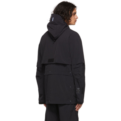 Shop Mcq By Alexander Mcqueen Black Nylon Jacket In 1000 Darkest Black