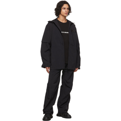Shop Mcq By Alexander Mcqueen Black Nylon Jacket In 1000 Darkest Black