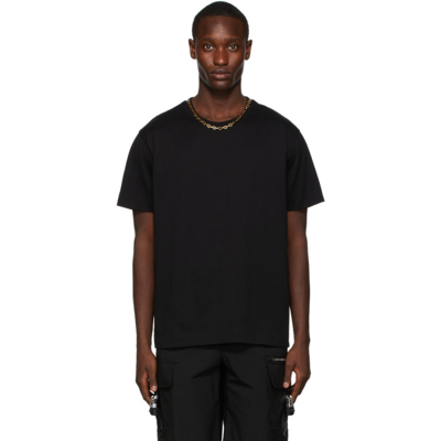 Shop Givenchy Black Chain Collar T-shirt In 001-black