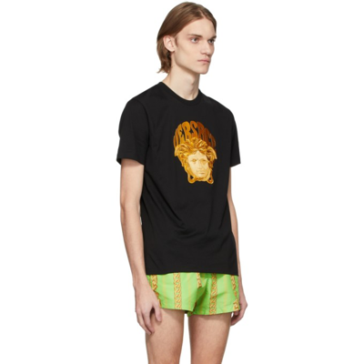 Shop Versace Black Music T-shirt In 1b000 Black