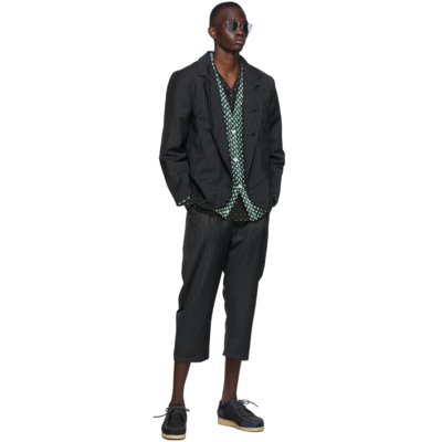 Shop By Walid Ssense Exclusive Black Marek Trousers In Brown