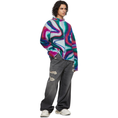 Shop Agr Multicolor Hand-spray Swirl Sweater