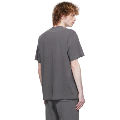 Shop John Elliott Grey Interval T-shirt In Washed Black