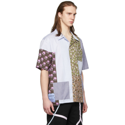 Shop Mcq By Alexander Mcqueen Multicolor Patchwork Oversized Shirt In 8002 Multi