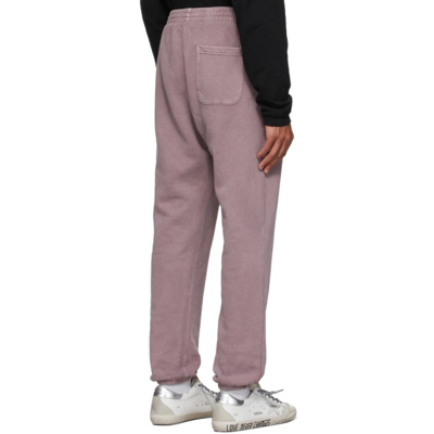 Shop John Elliott Burgundy Interval Lounge Pants In Washed Bordeaux