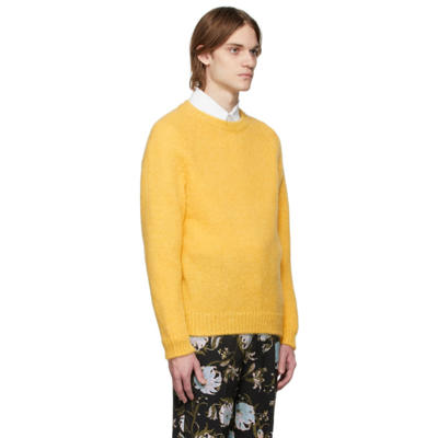 Shop Erdem Yellow Mohair Noel Sweater