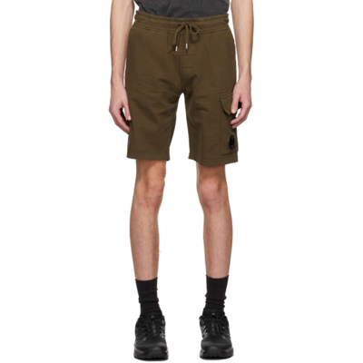 C.p. Company Light Fleece Cargo Shorts Ivy Green | ModeSens