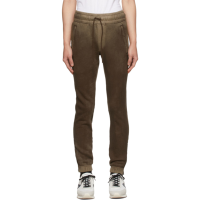 Shop Cotton Citizen Brown Bronx Zip Sweatpants In Vintage Espresso