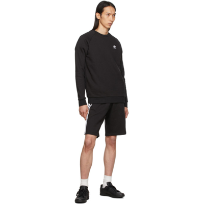 Shop Adidas Originals Black 3-stripes Shorts