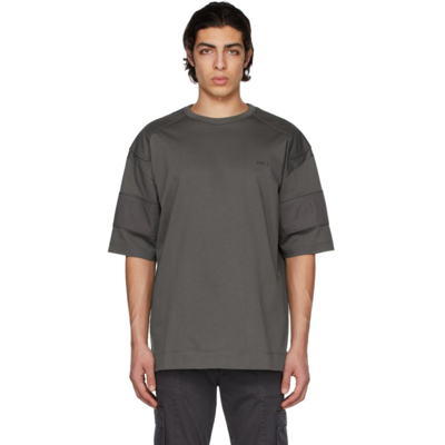 Shop Juunj Grey Patch T-shirt In 3 Grey