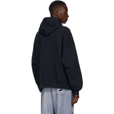 Shop Balenciaga Black The Simpsons Edition Wide Fit Hoodie In 1000 Black