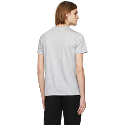 Shop Lacoste Grey Pima Cotton Logo T-shirt In Cca Gris Chiné