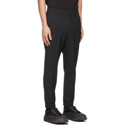 Shop Solid Homme Black Wool Cargo Pants In Black 661b