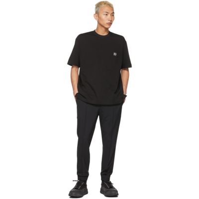 Shop Solid Homme Black Wool Cargo Pants In Black 661b