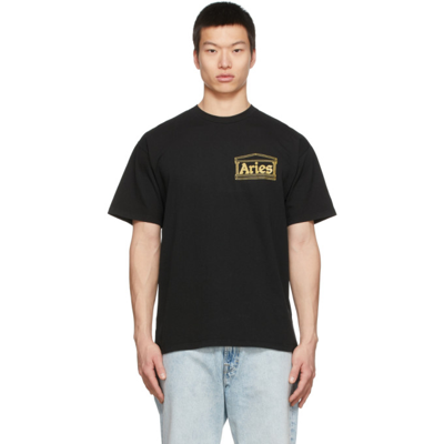 Shop Aries Black Temple T-shirt