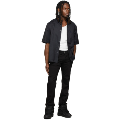 Shop Lanvin Black Slim Jeans In 10 Black