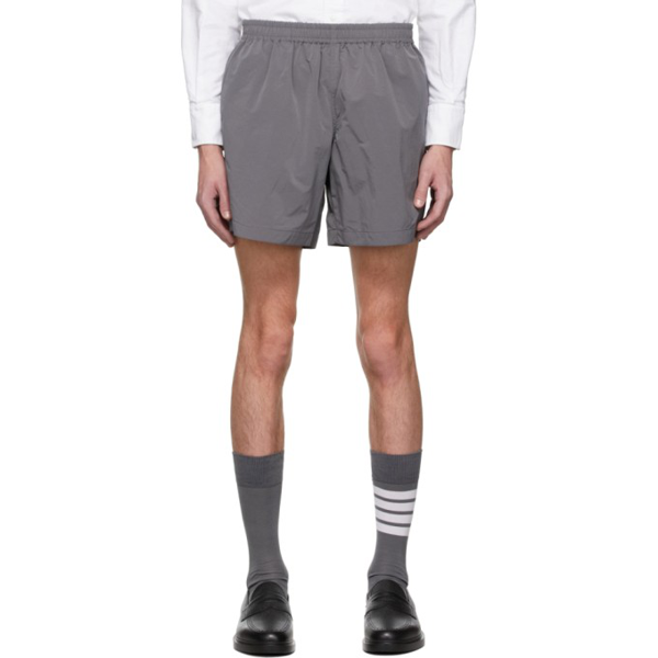 Thom Browne tailored high-waist shorts - 035 MED GREY