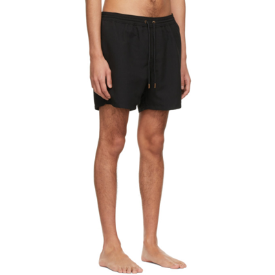 Shop Agnona Black Swim Shorts In K09 Black