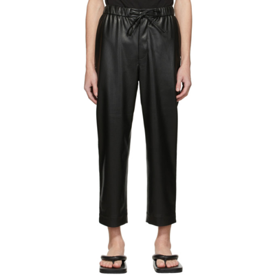 Shop Nanushka Black Jain Vegan Leather Pants